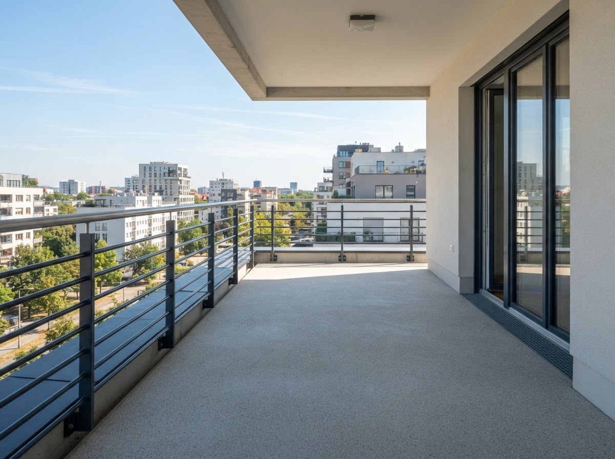 Balcony Restoration after — fully restored result