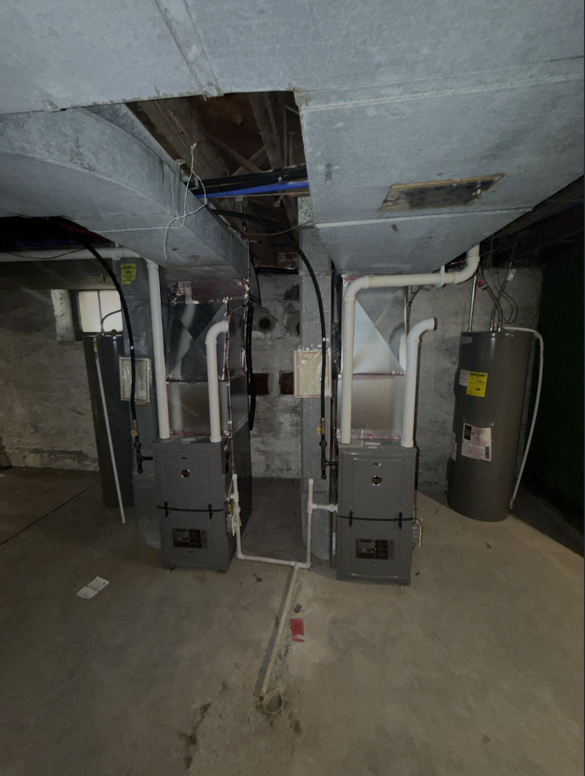 Dual Furnace Systems & Mechanical Room Setup