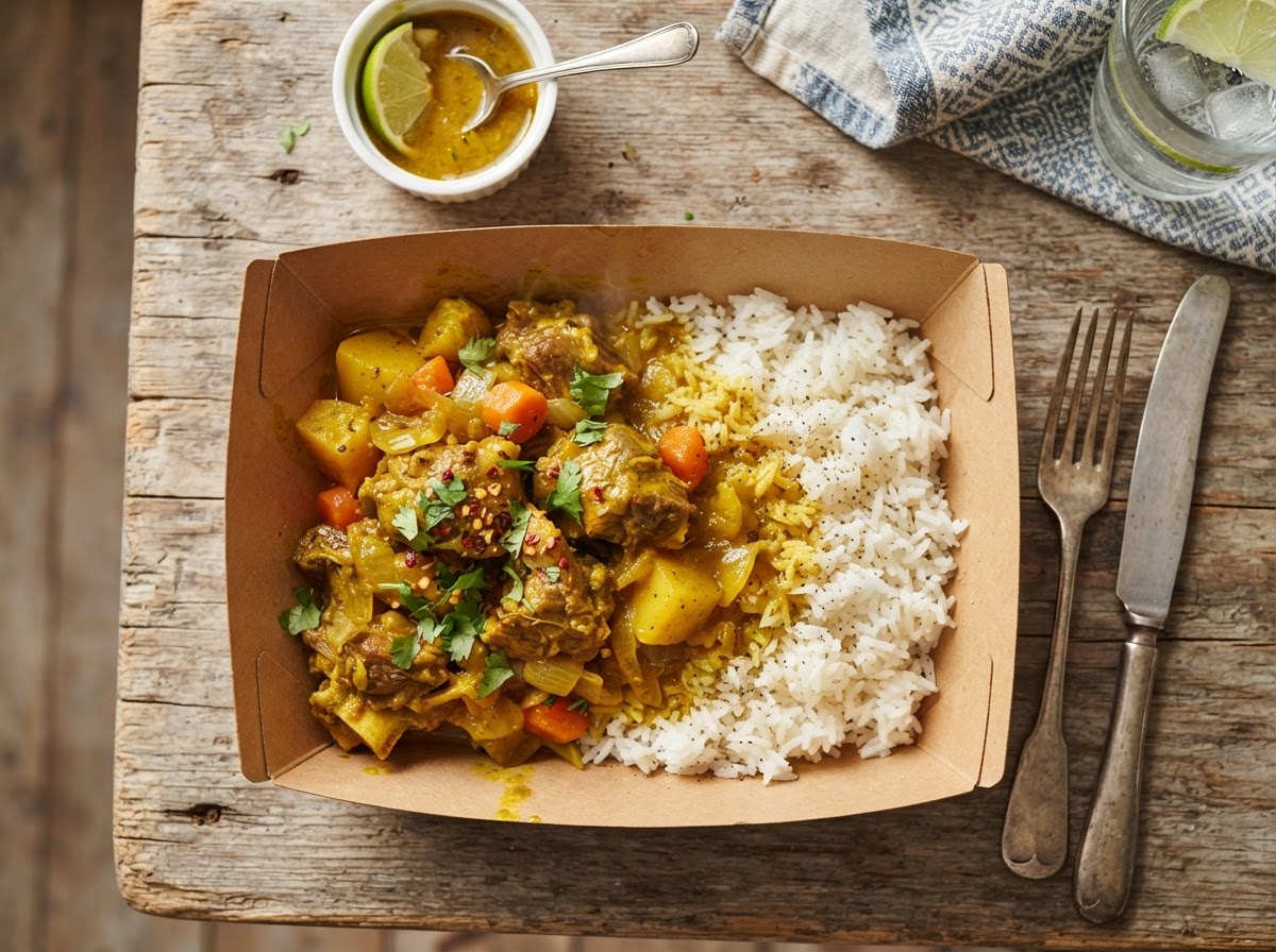 Curry Goat Box