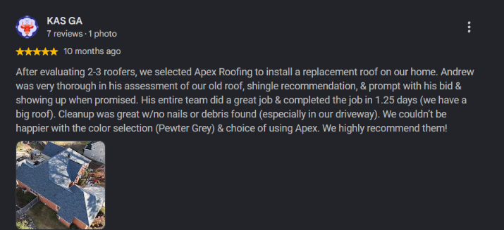 KAS GA Google review verified screenshot