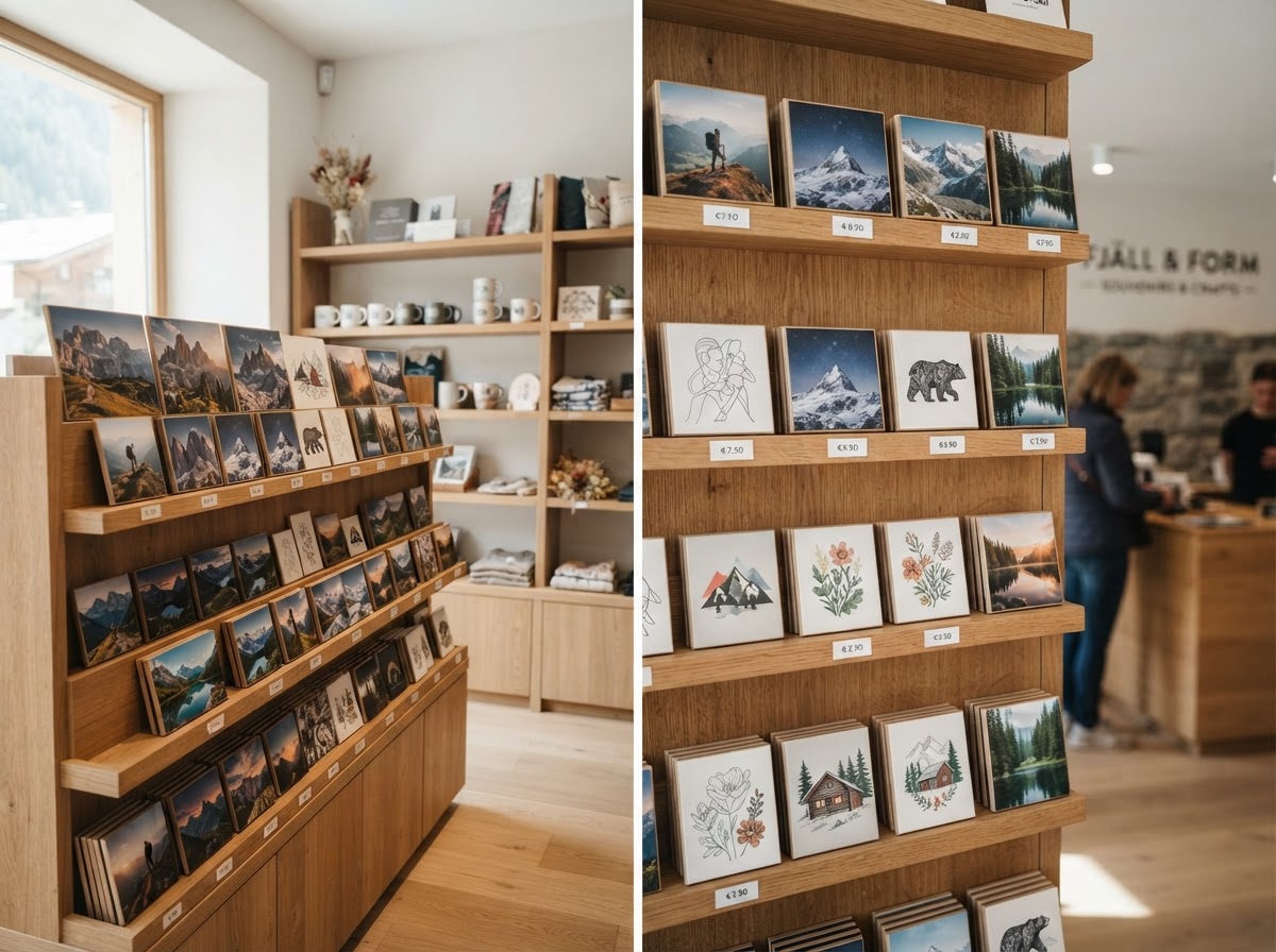 Regionale Souvenirs und Geschenkartikel Fotomagnete