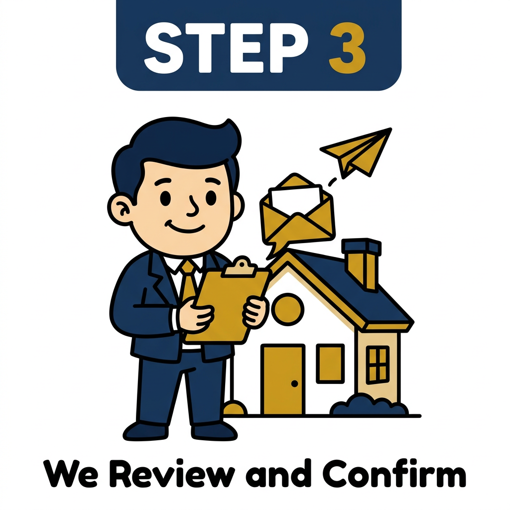 Step 3: We Review and Confirm