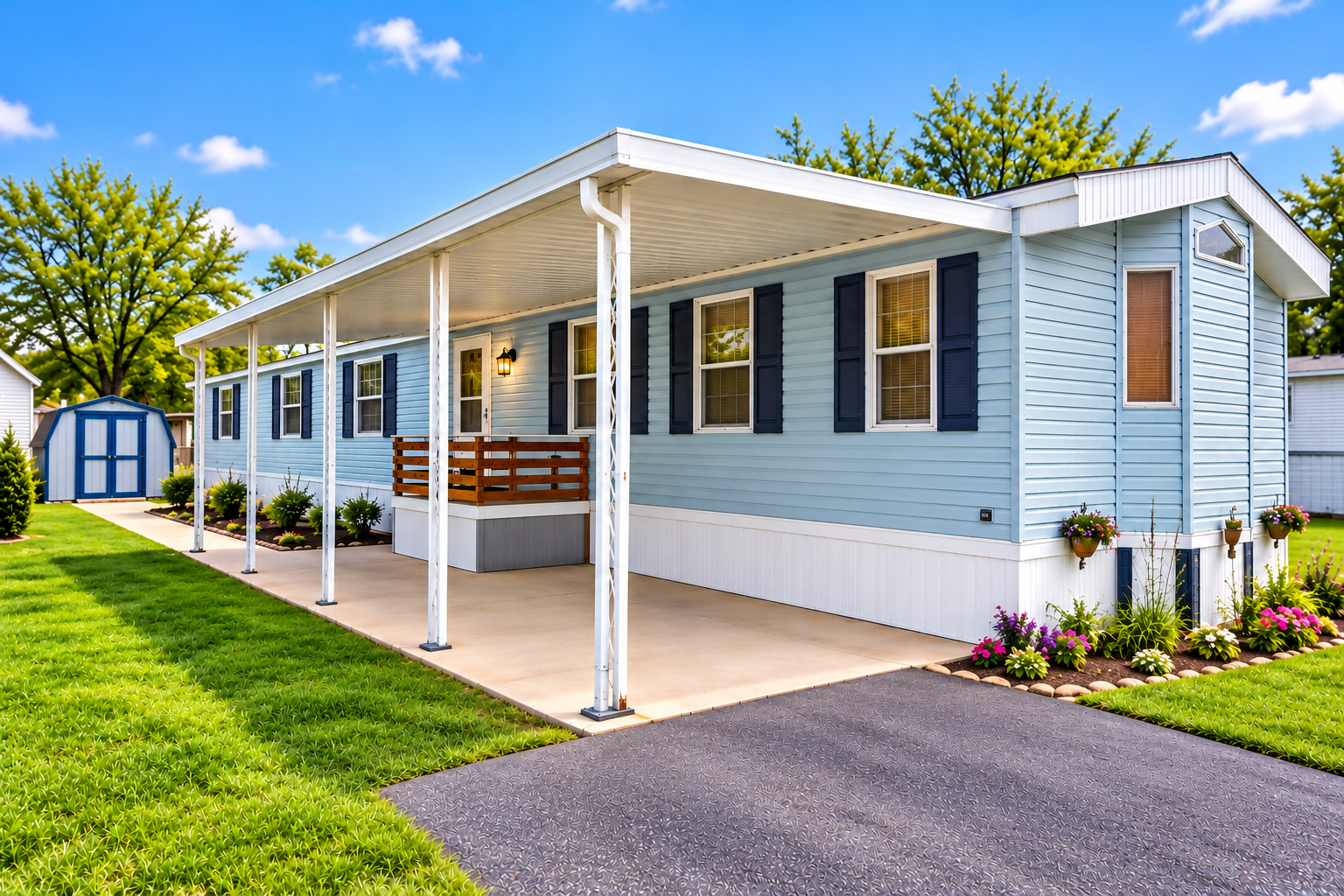 Exterior, Covered Carport & Storage Shed