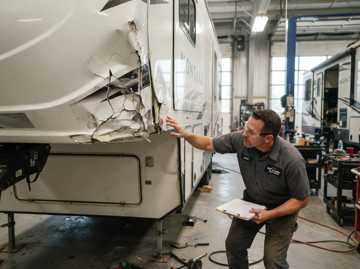 RV collision repair in East Texas — Superb RV Roof and Collision
