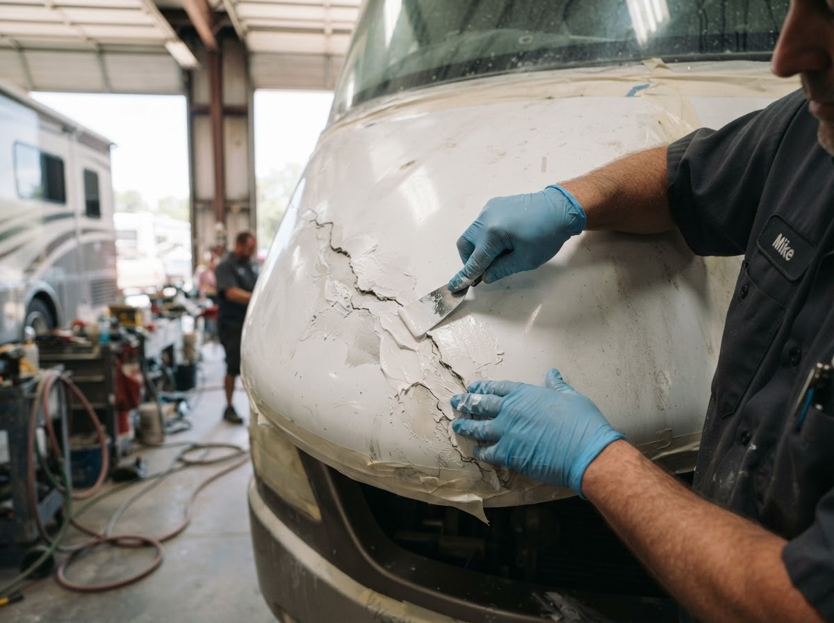 RV fiberglass repair in East Texas — Superb RV Roof and Collision