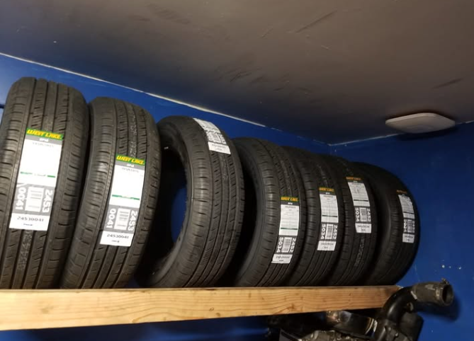 Actual new and used tire inventory in our Copiague shop