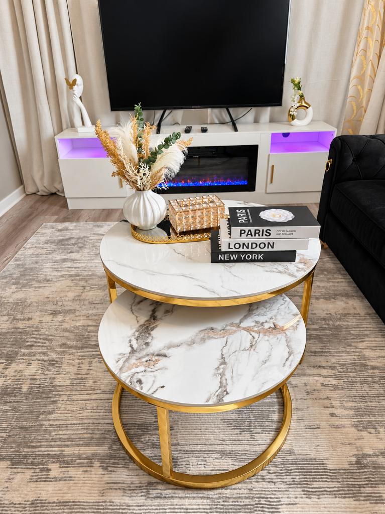 Marble Coffee Table & Hearth