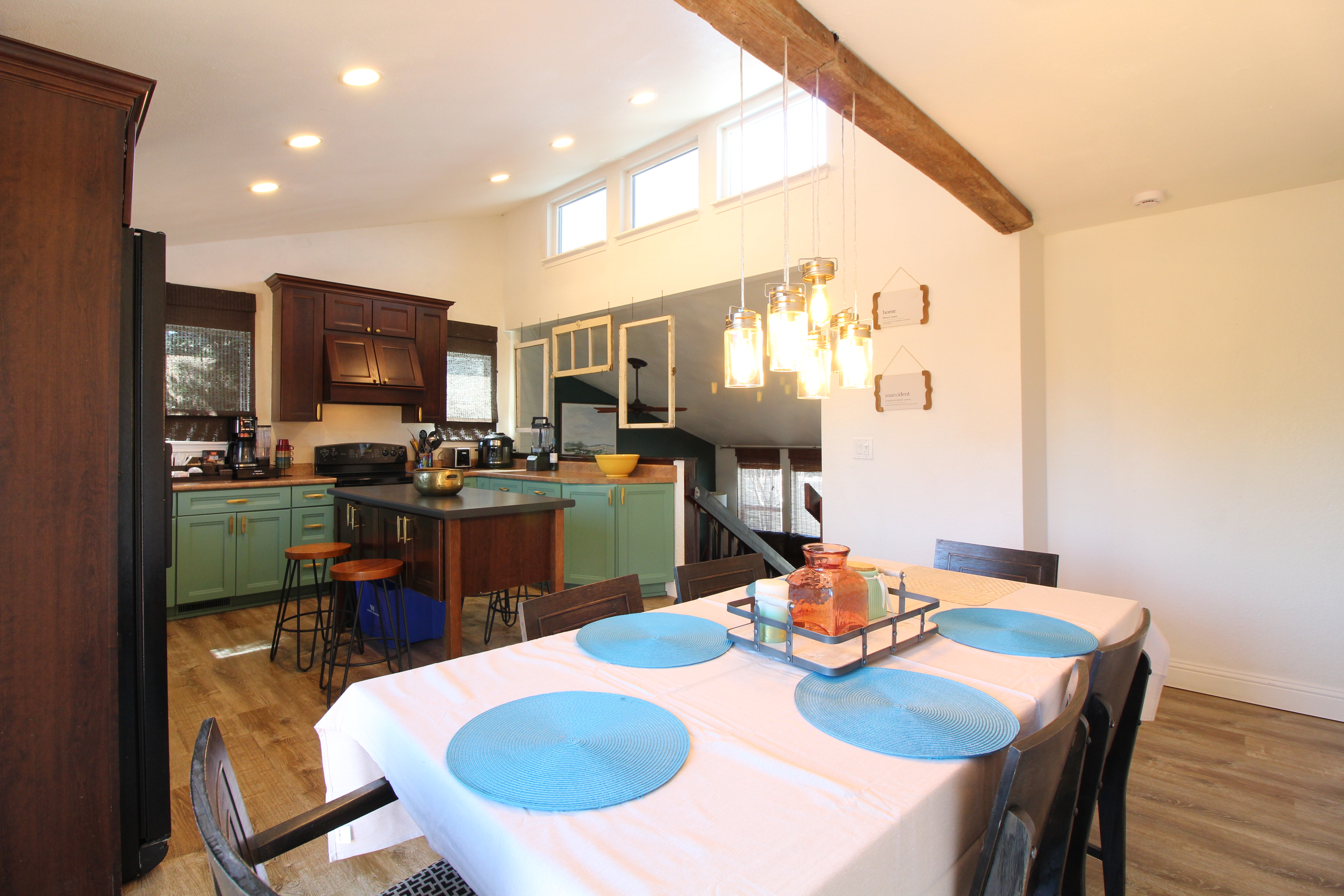 Open Dining Room & Island Kitchen