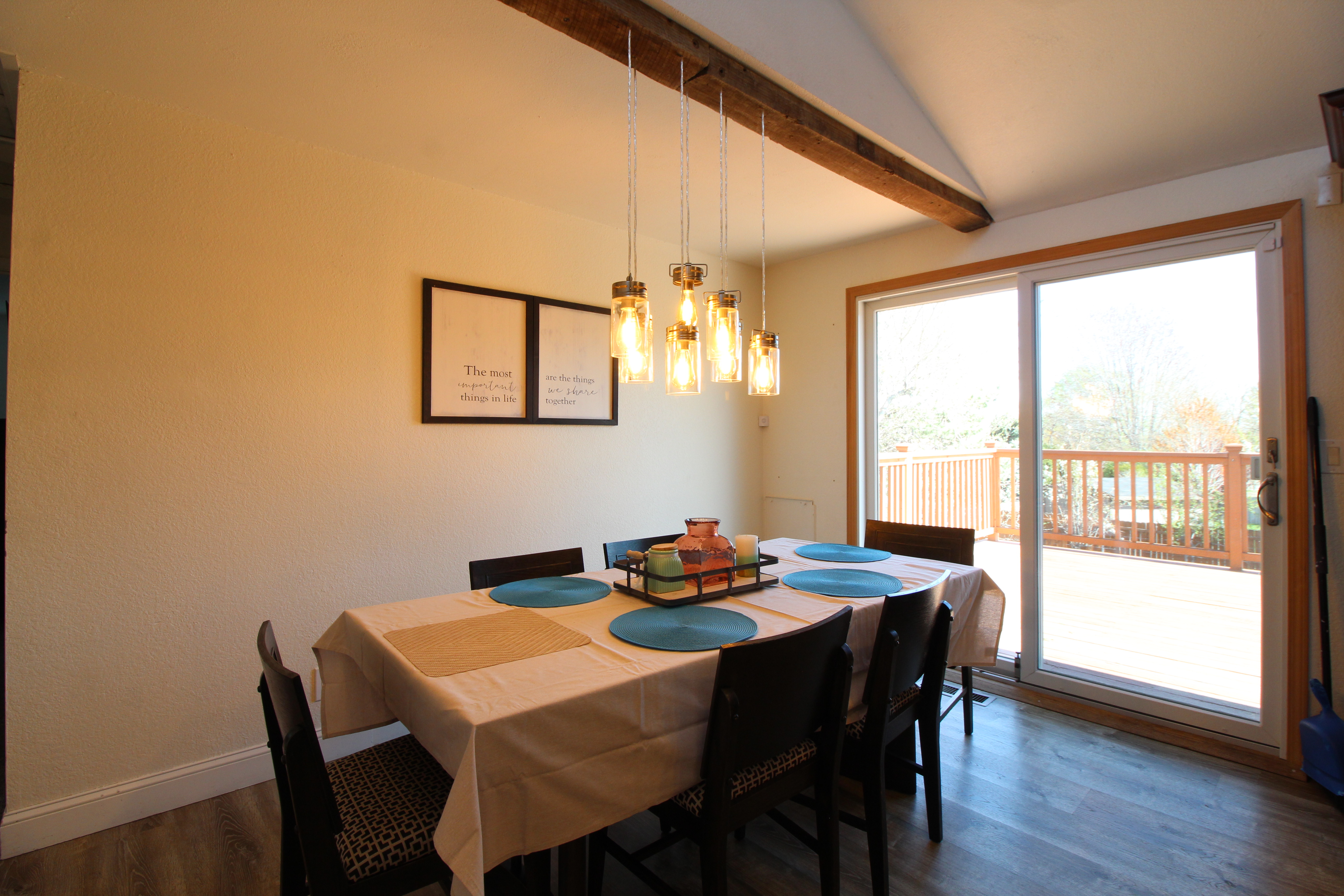 Dining Room with Deck Access
