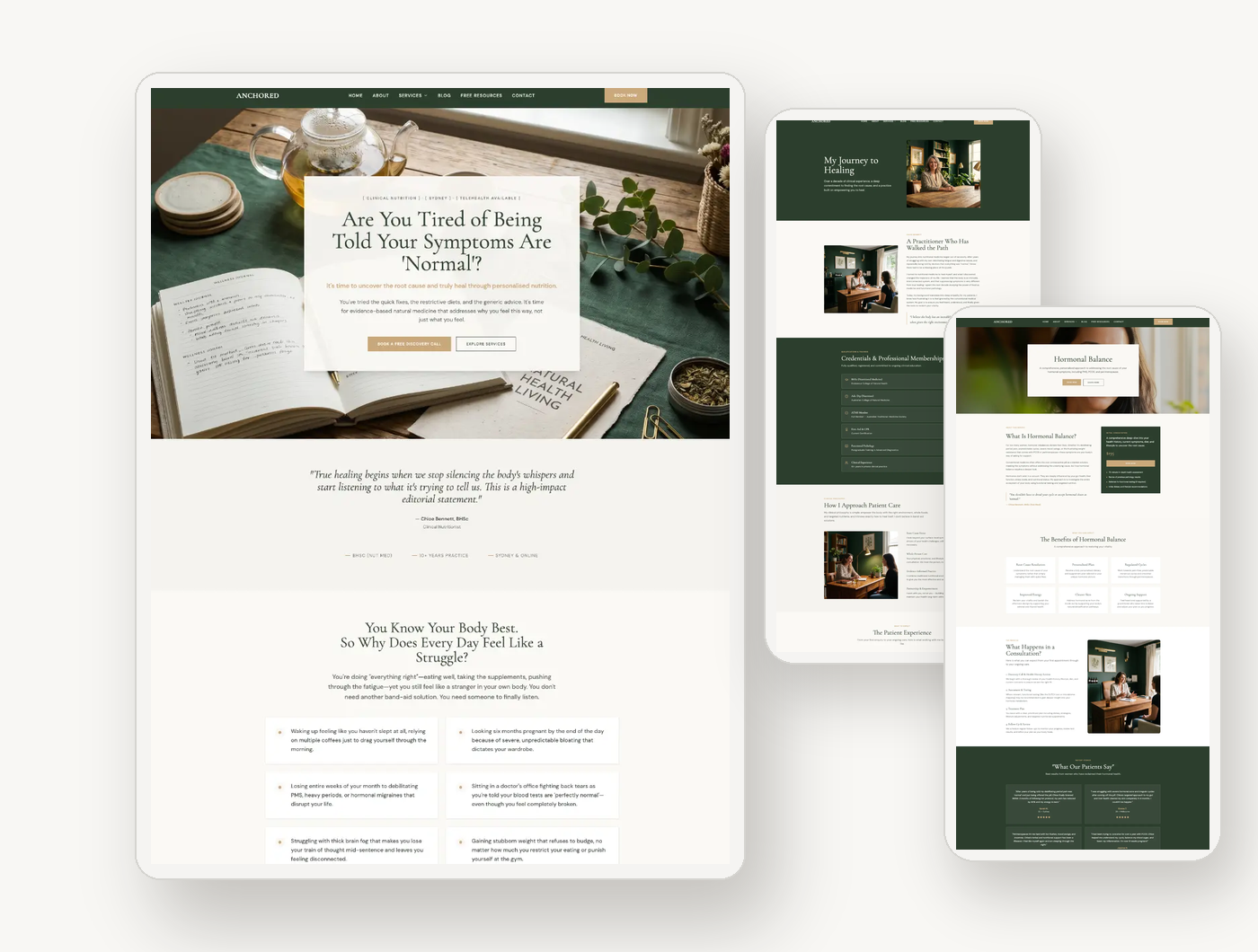 Anchored template preview