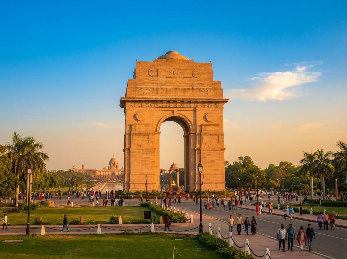 Delhi cityscape — Amritsar to Delhi flights