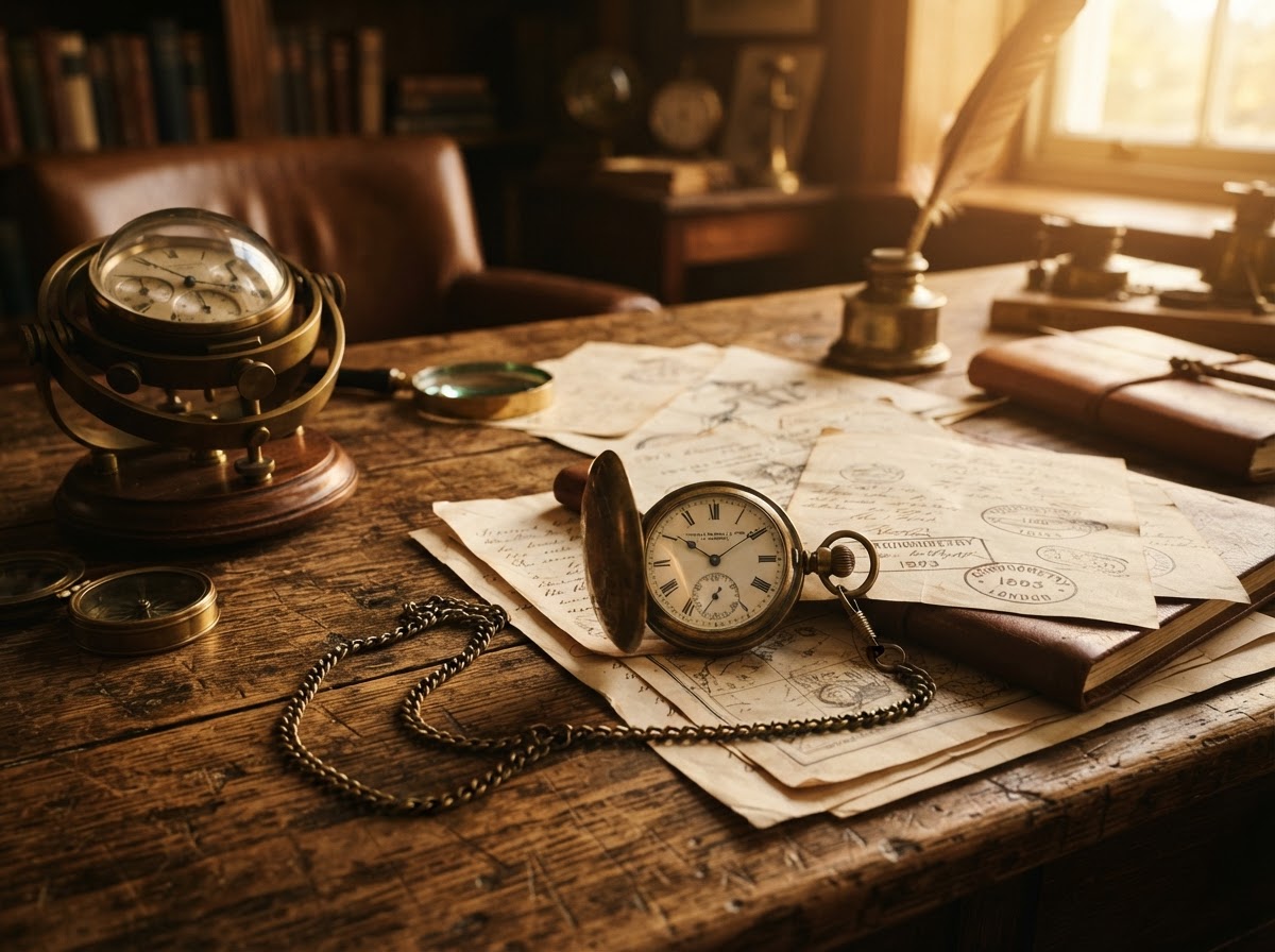 A vintage pocket watch beside an antique clock face, evoking the centuries of history behind Daylight Saving Time from Benjamin Franklin to the Uniform Time Act