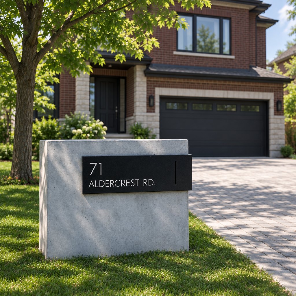 The Landmark Address Wall
