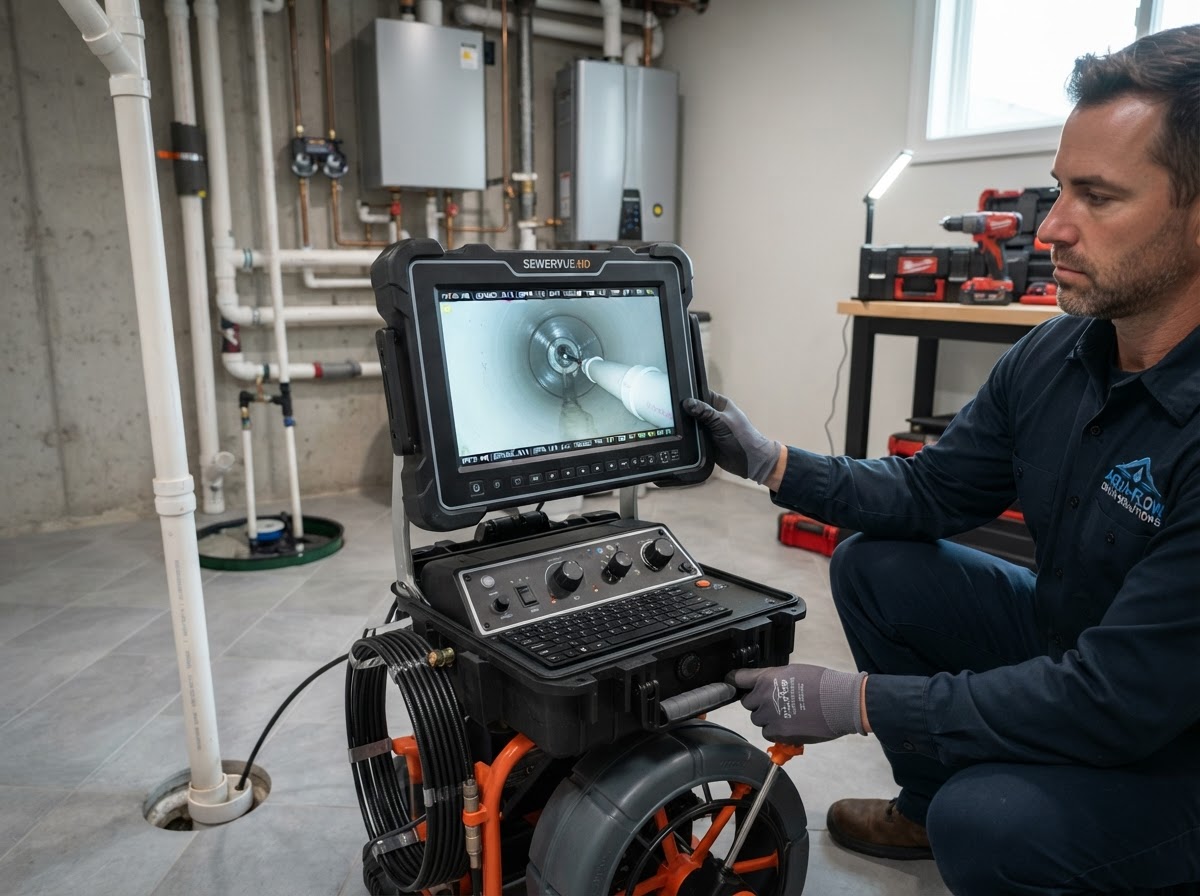 Sewer camera inspection