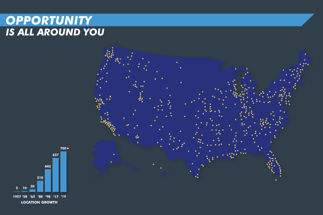 CED 700+ Nationwide Locations Map