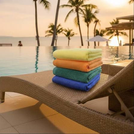 Resort Poolside Beach Towels in vibrant colors