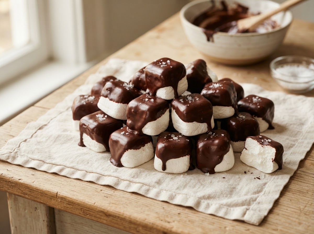 Chocolate Covered Marshmallows