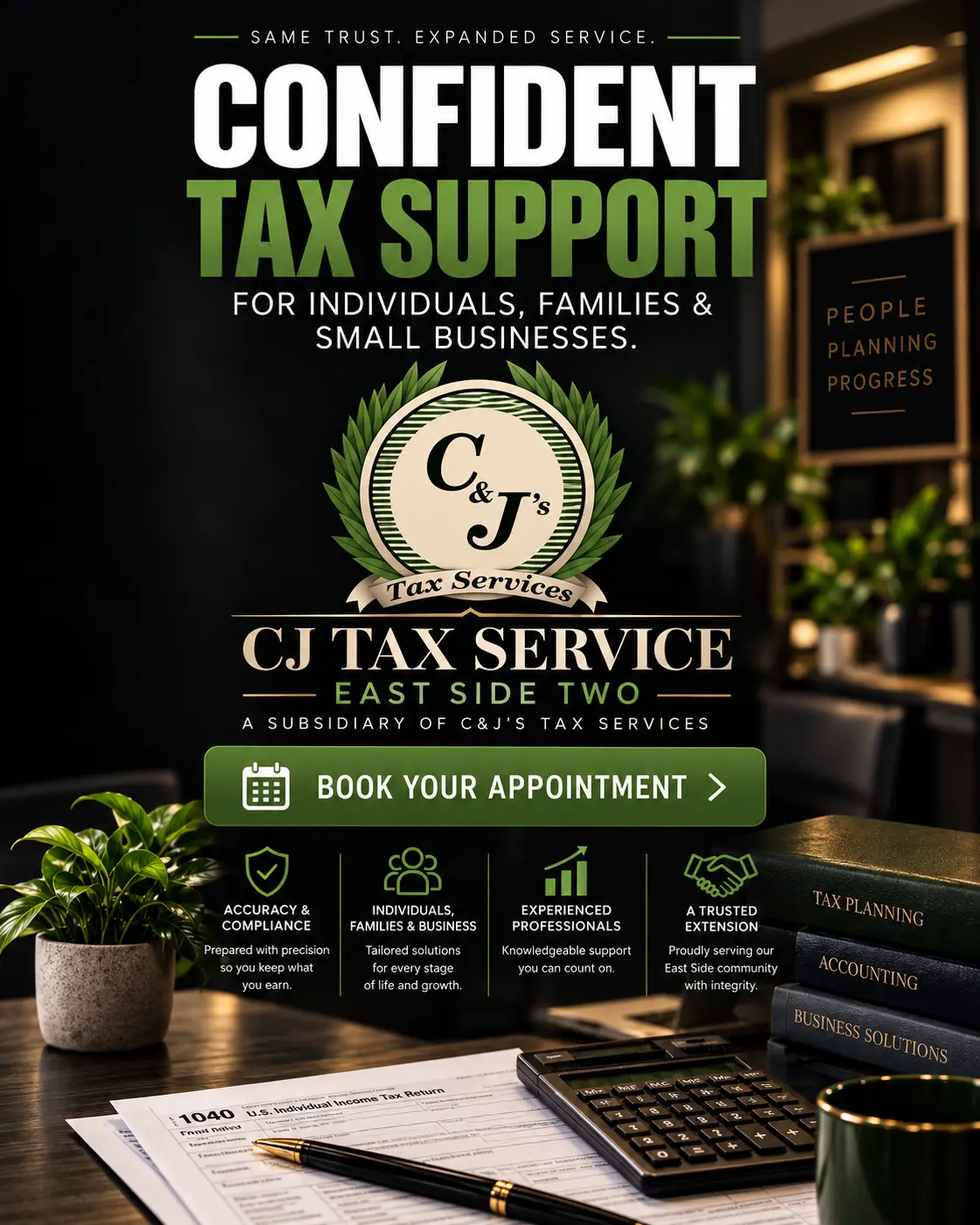 CJ Tax Service East Side Two - Confident Tax Support