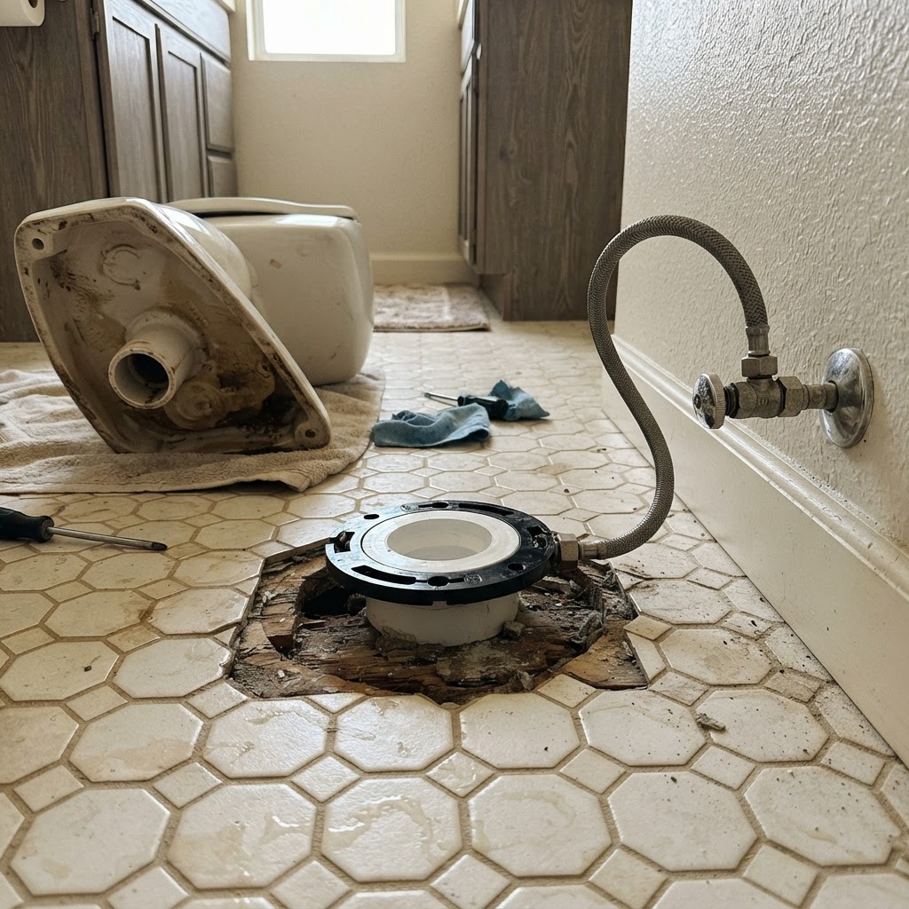 Plumbing environment 6: fixtures, pipes, and water heater components in a San Diego property