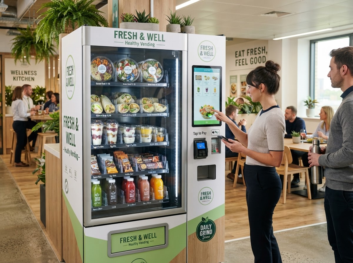 Healthy and fresh food vending machine
