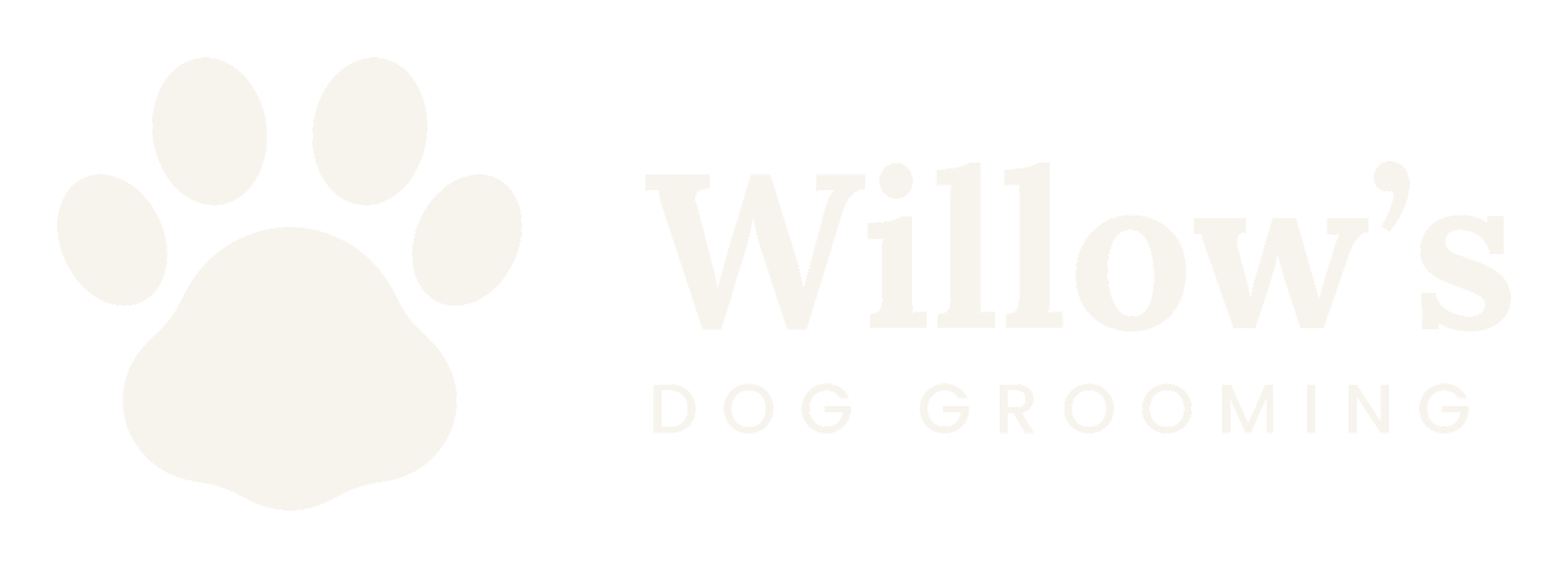 Willow's Dog Grooming Logo