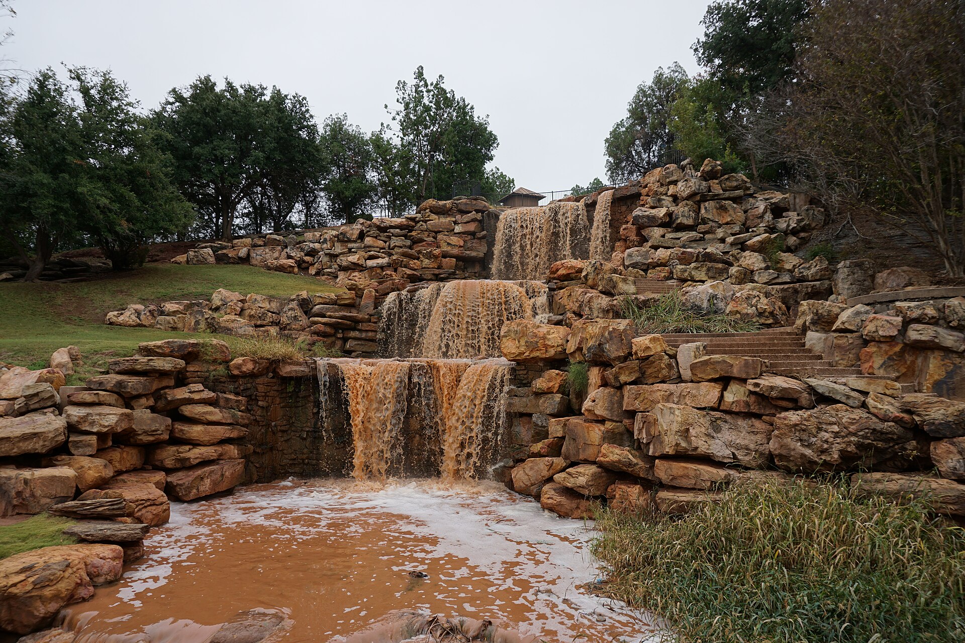 The falls on the Wichita River in Wichita Falls, TX