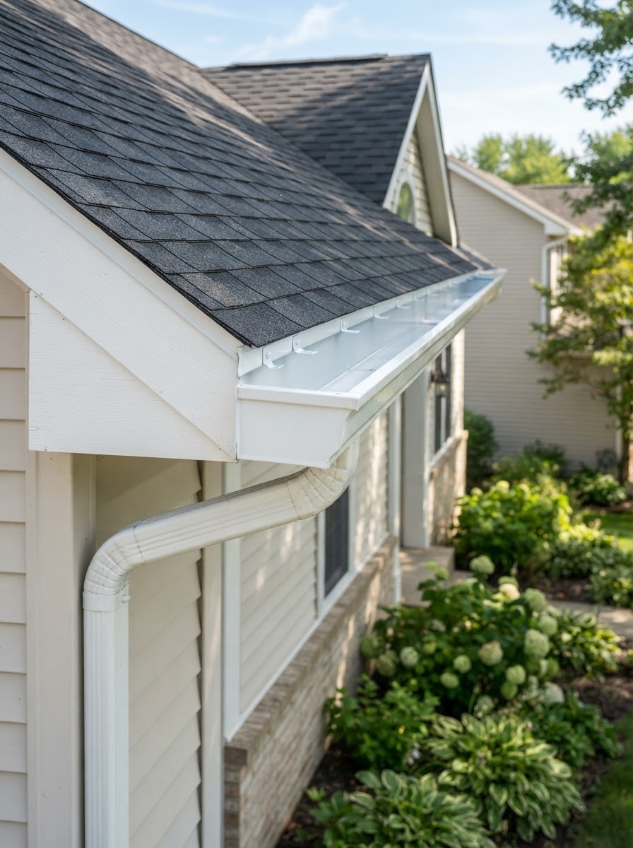Gutter cleaning project in Lake Stevens