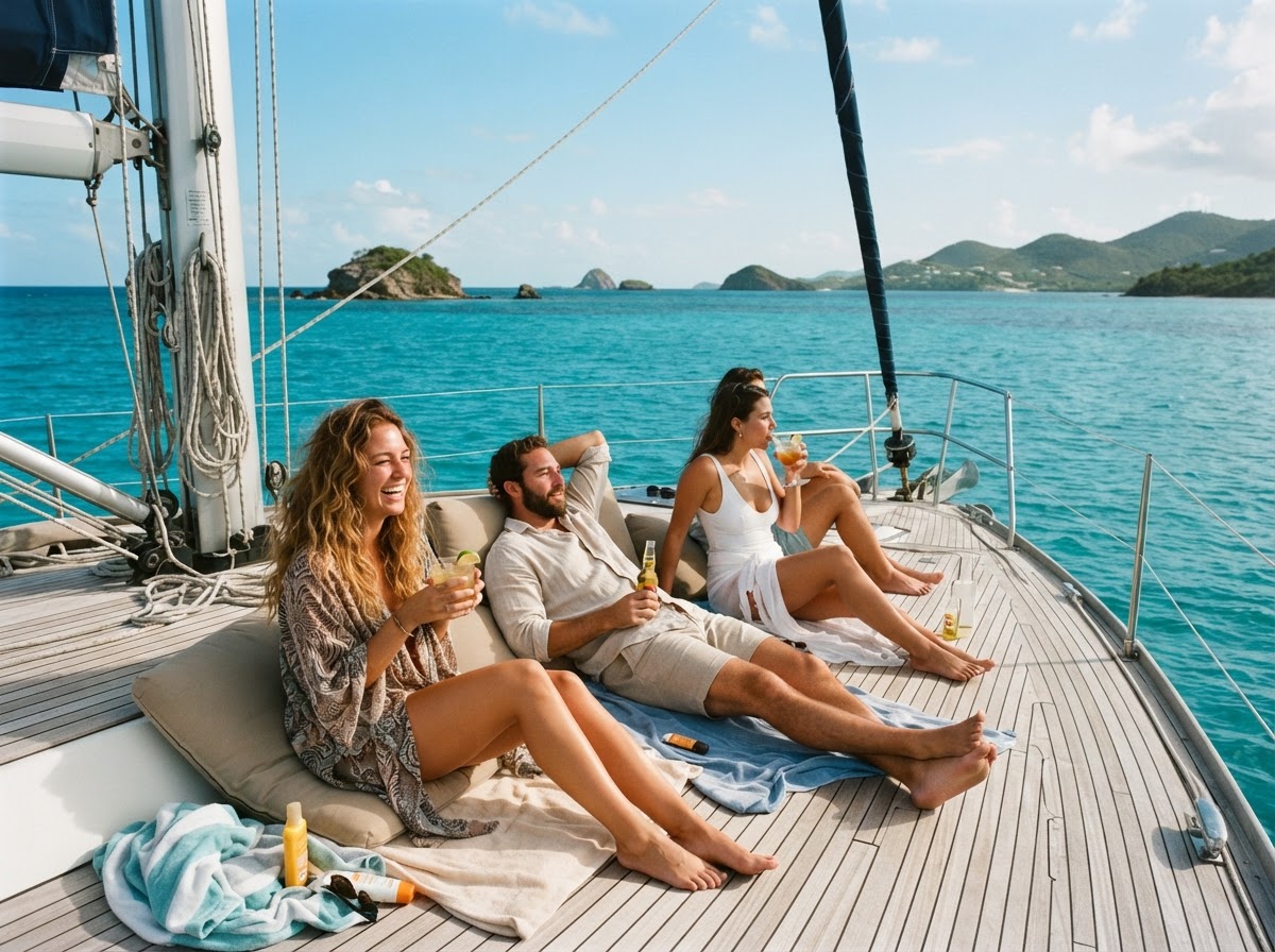 Half-Day Sail with Just Today Sailing Charters off Vieques