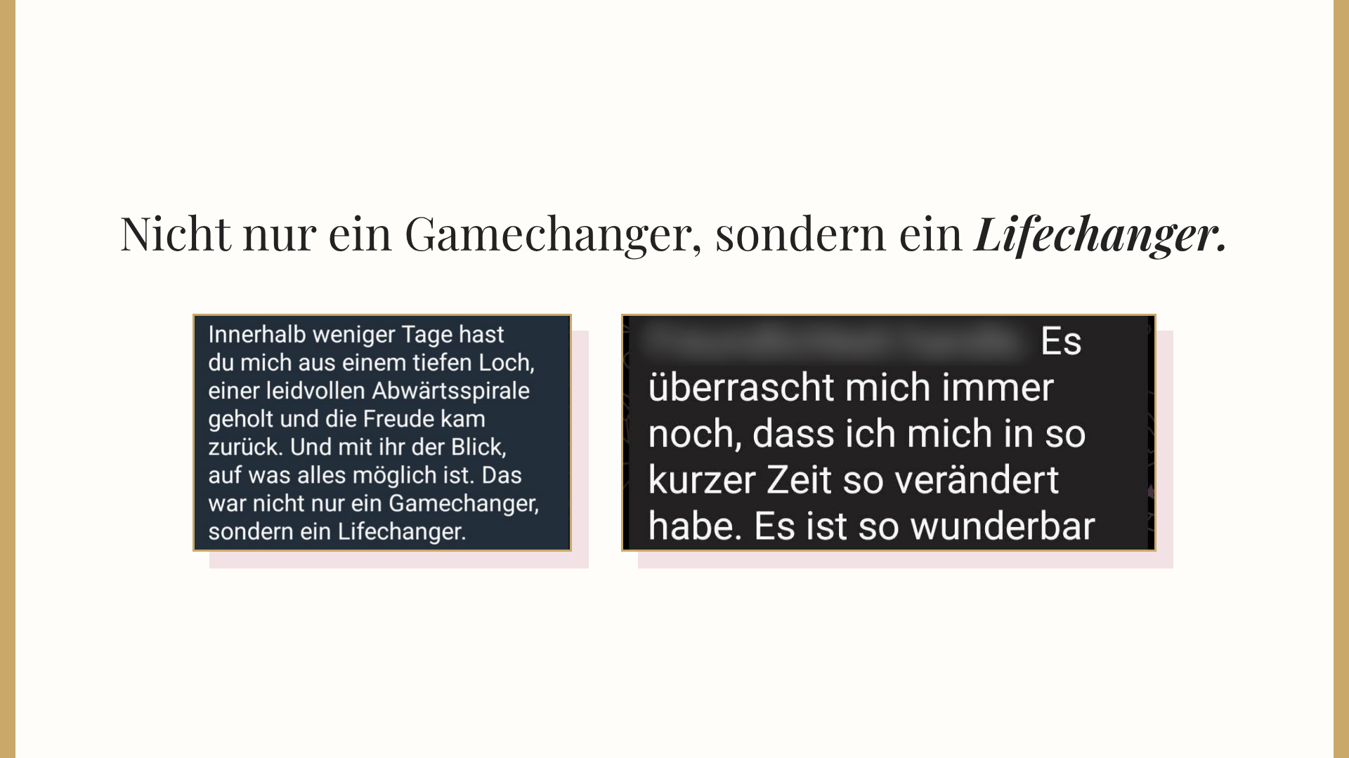 Feedback: Nicht nur ein Gamechanger, sondern ein Lifechanger