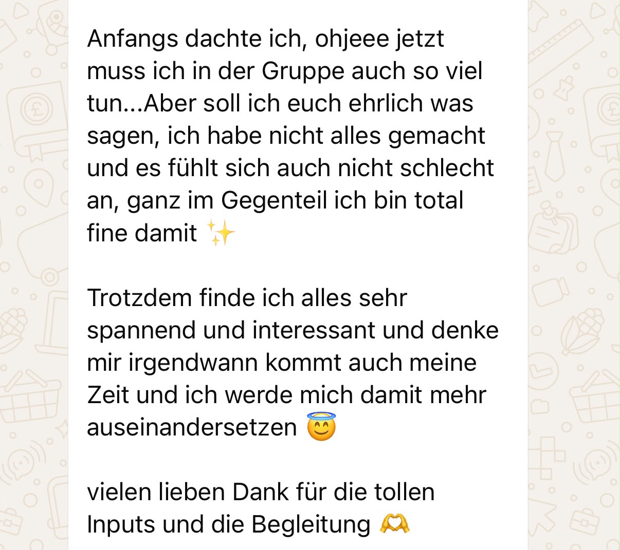 Rezension 2 — Ohne Leistungsdruck
