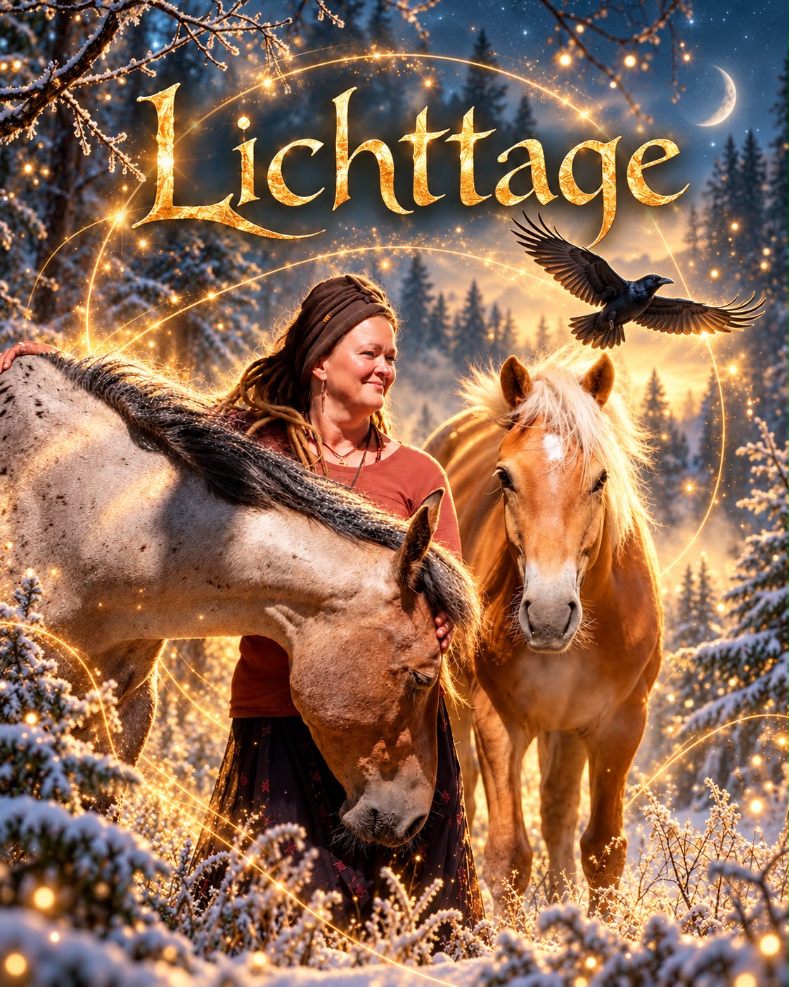 Atmosphäre der Lichttage — Wintersonnenwende am Projekthof Mannaz