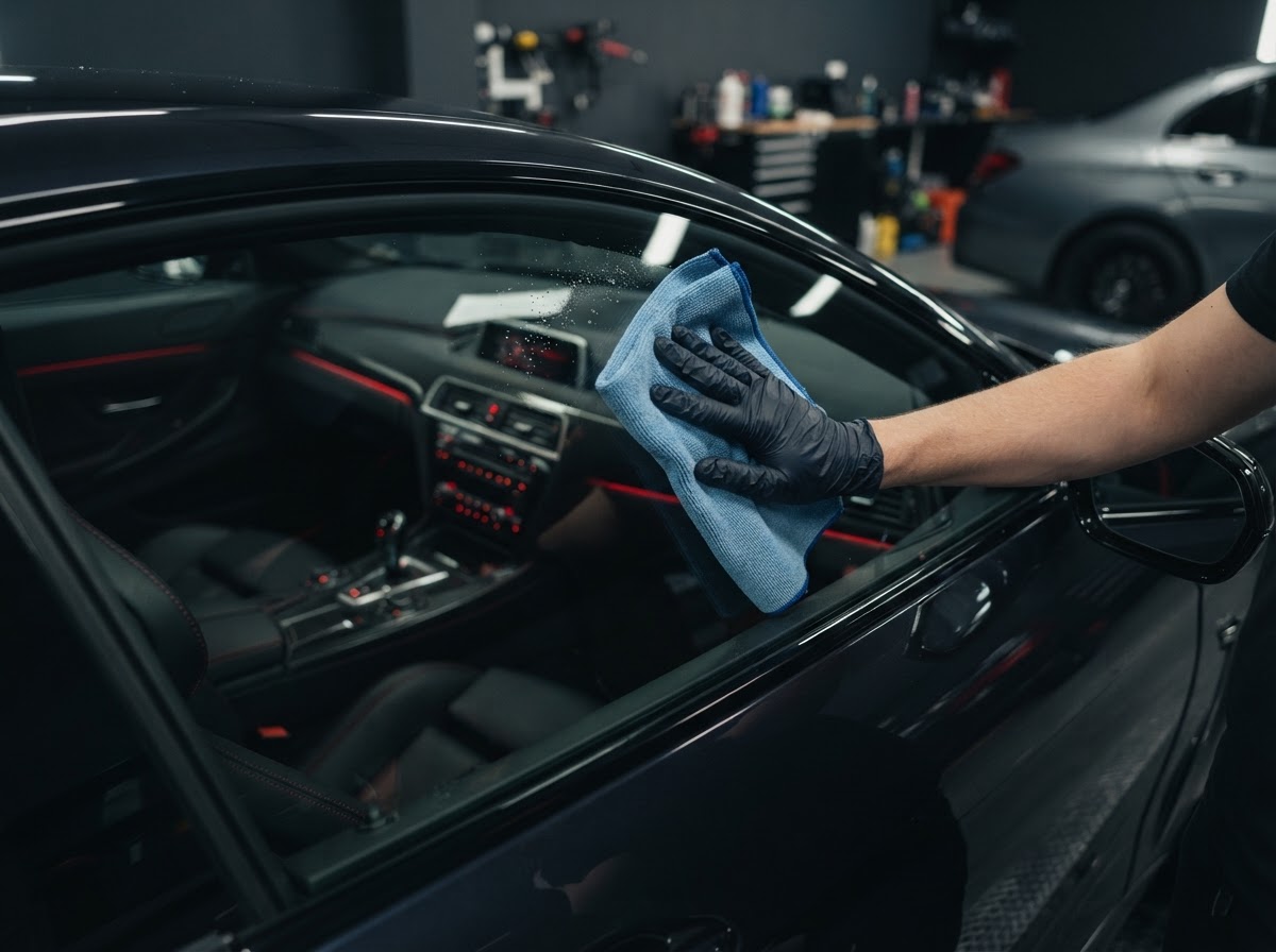 Glass clean, in & out