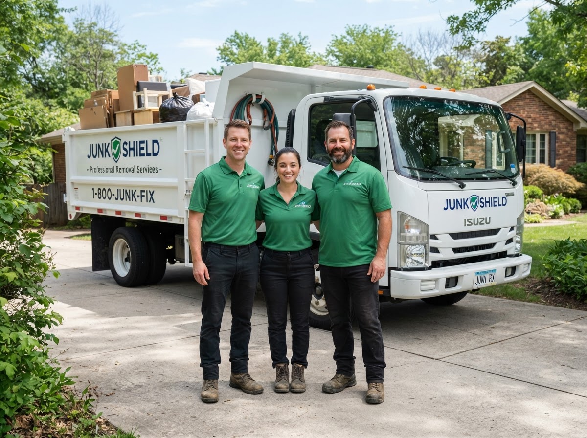Clean Up Kangaroo crew standing in front of their truck