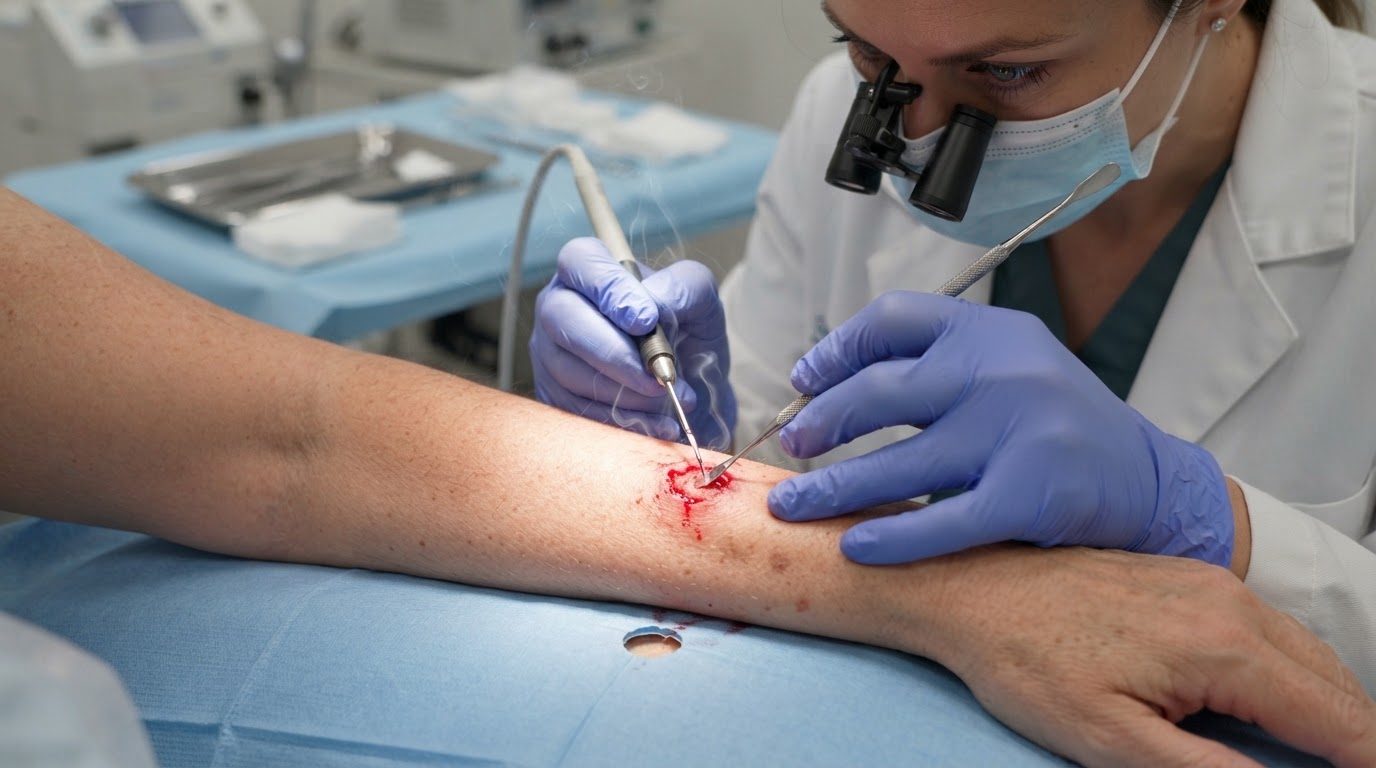 Electrodessication & Curettage (ED&C): Simple Removal for Low-Risk Carcinomas