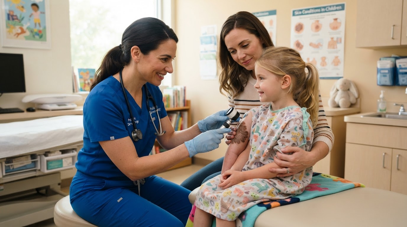 Monitoring Giant Congenital Moles and Atypical Moles in Children