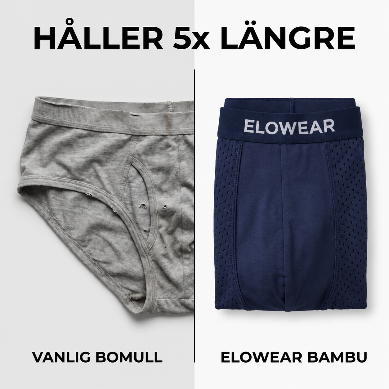 Elowear – Håller 5x längre än vanlig bomull