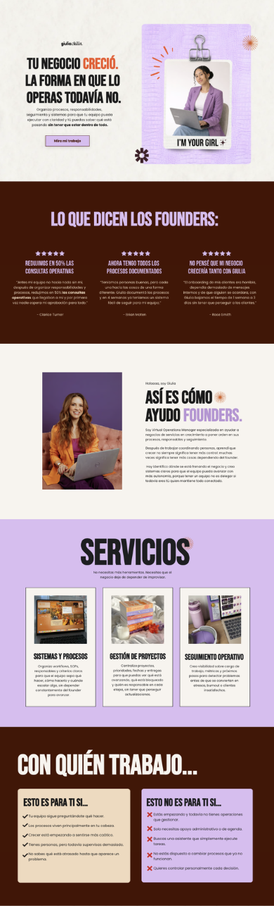 Plantilla 03 · Operations Manager & Sistemas