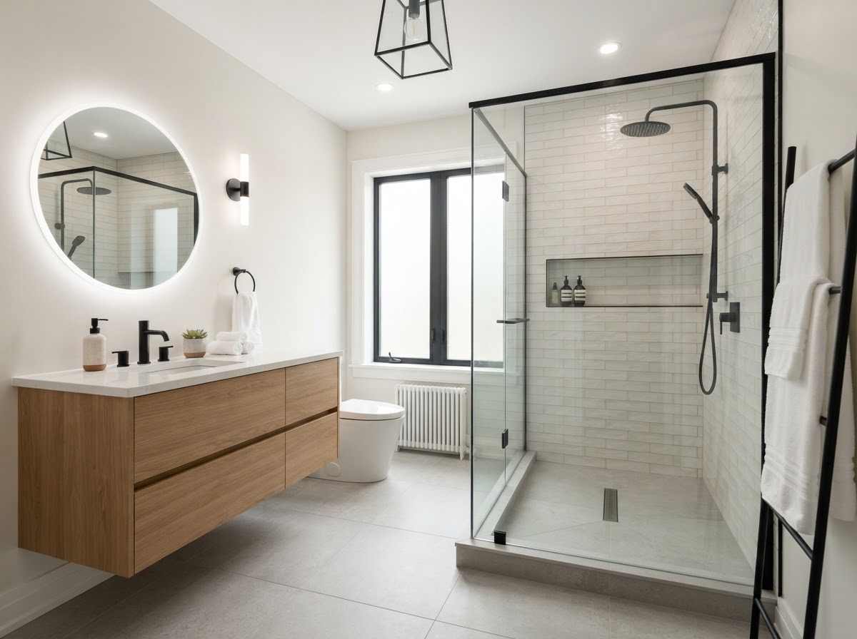 Bathroom renovation by Falcon Home Solutions