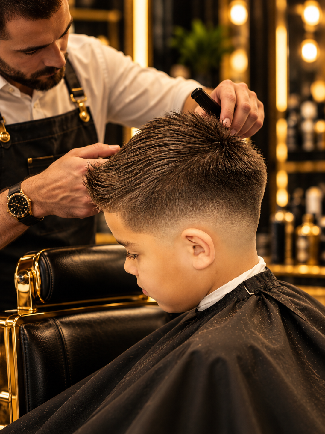 Kids haircut and skin fade at Nu Look Barber