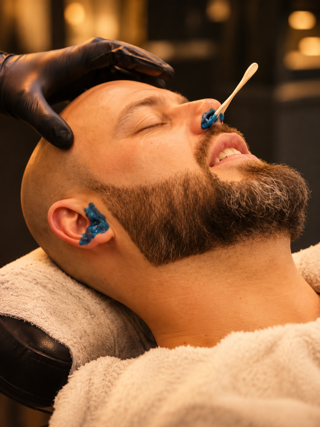 Ears and nose wax treatment at Nu Look Barber
