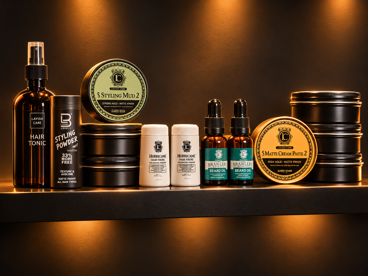 Nu Look Barber Shop professional hair styling products and beard oils