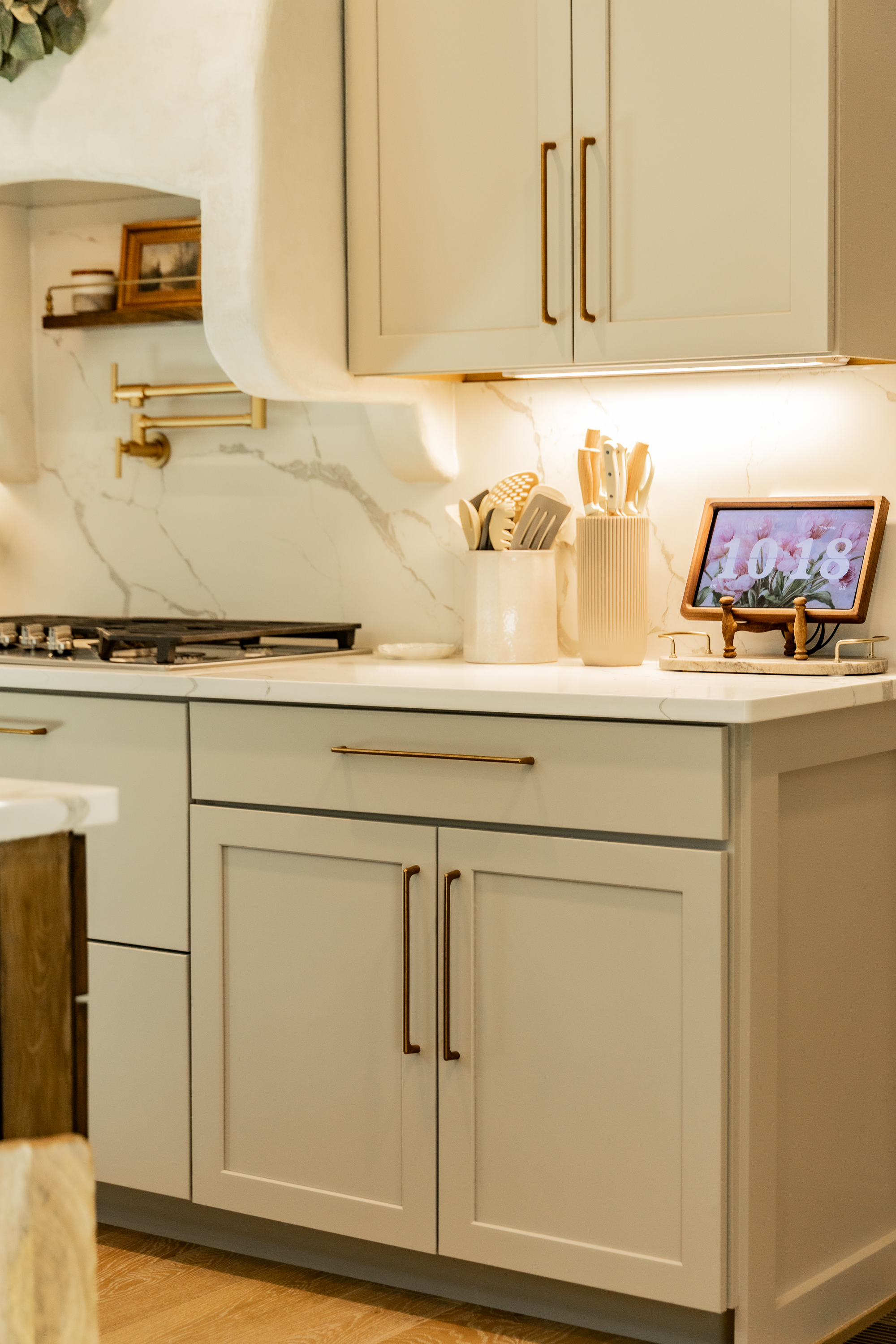 Wentzville MO kitchen renovation showing seamless connection between the kitchen island and sunlit dining room