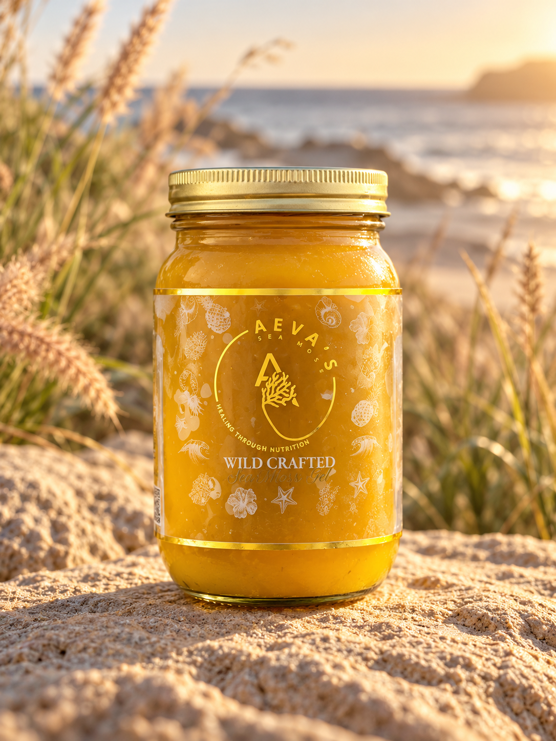 Oh Honey! It's Mango 24 oz sea moss gel jar