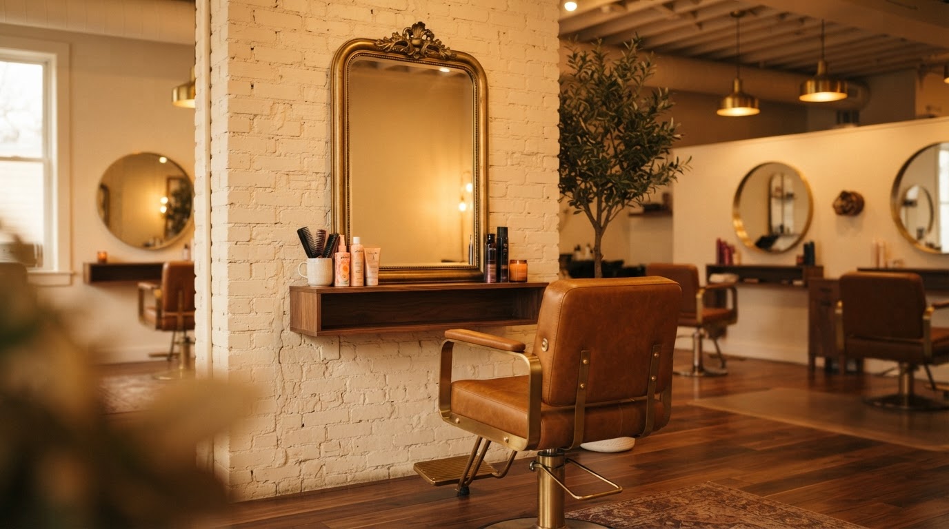 Interior of Karolina's Unisex Beauty Salon in Woodside, NY