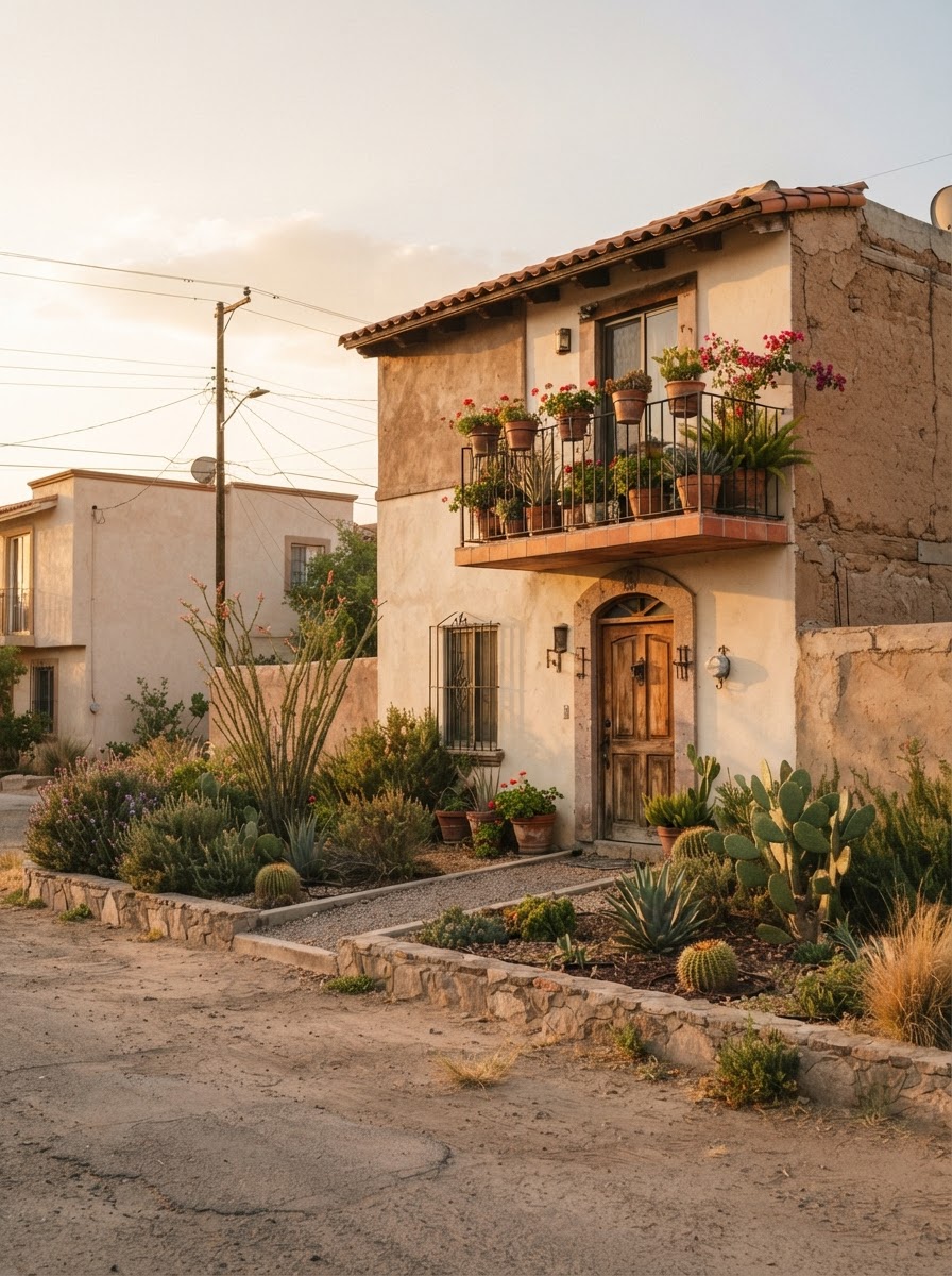 Casa de dos plantas en un barrio tranquilo de Chihuahua