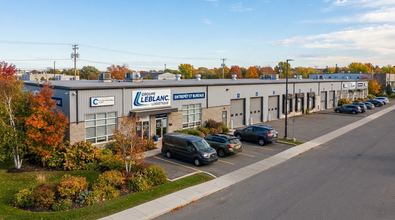 Façade de l'immeuble industriel 472–486 rue Jean-Neveu à Longueuil