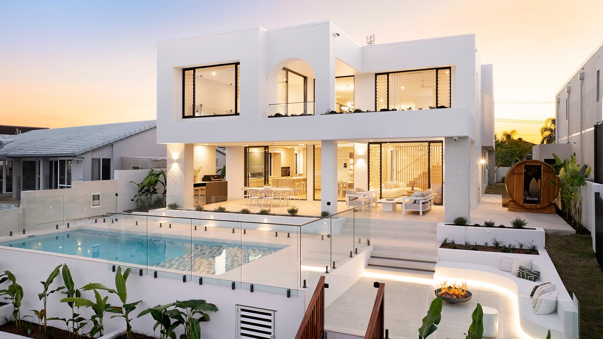 NAMARA custom waterfront home on Sophie Avenue, Broadbeach Waters