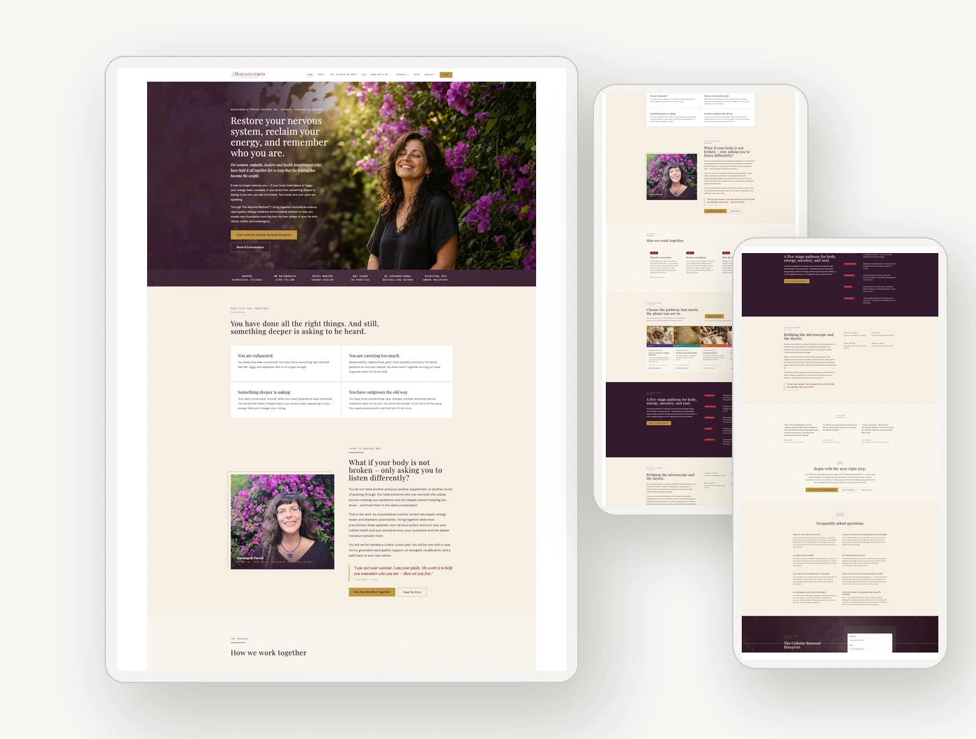 The Alkymia Method — Biomedical Scientist & Naturopath website built with PractitionerPro