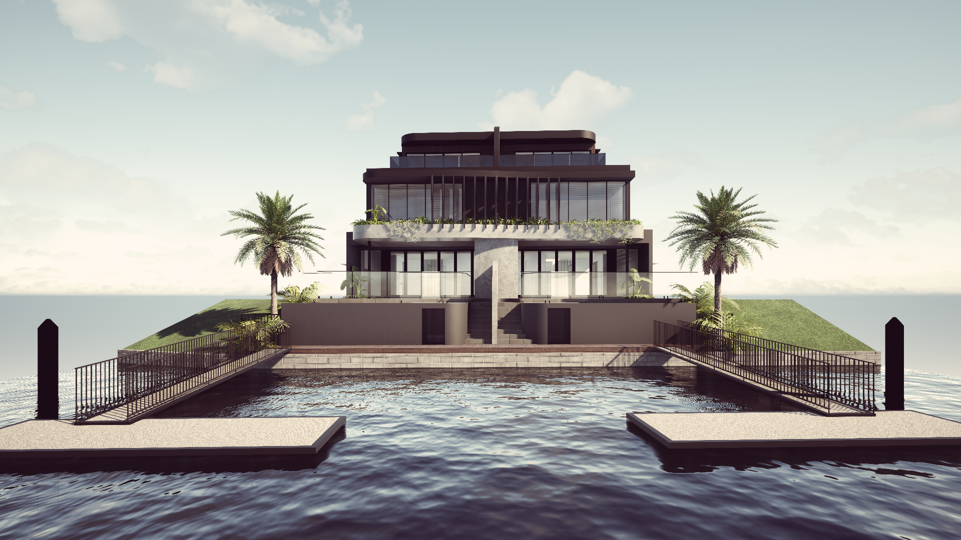 Tarcoola Duplex — architectural visualisation, second view