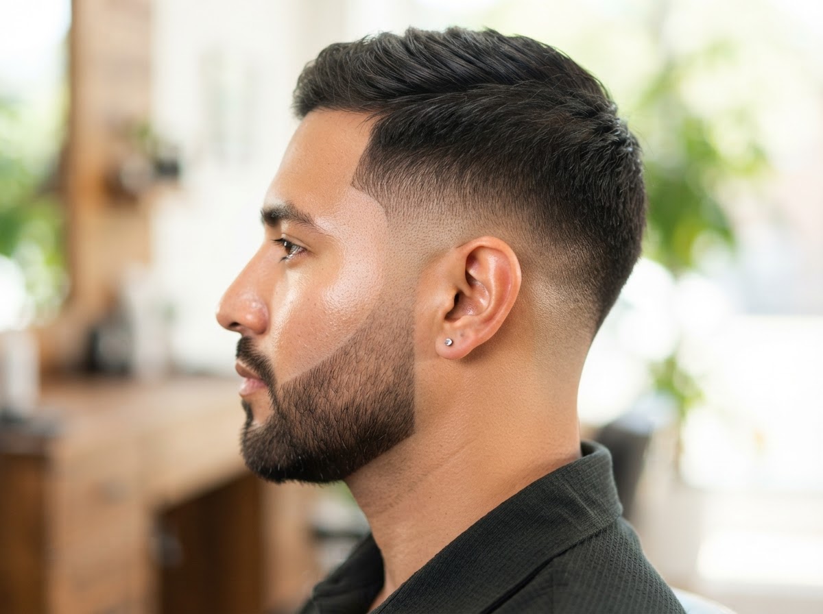 Haircut, Beard Trim & Basic Facial